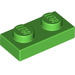 LEGO Fel groen Plaat 1 x 2 (3023)