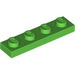 LEGO Bright Green Plate 1 x 4 (3710)