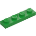 LEGO Leuchtend grün Platte 1 x 4 (3710)