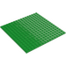 LEGO Fel groen Plaat 16 x 16 met ribben aan de onderkant (91405)