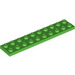 LEGO Fel groen Plaat 2 x 10 (3832)