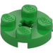 LEGO Bright Green Plate 2 x 2 Round with Axle Hole (with &#039;+&#039; Axle Hole) (4032)