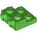 LEGO Leuchtend grün Platte 2 x 2 x 0.7 mit 2 Bolzen auf Seite (4304 / 99206)