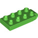 LEGO Bright Green Plate 2 x 4 with B Connector Top (16686)