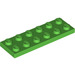 LEGO Vert brillant assiette 2 x 6 (3795)