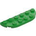 LEGO Bright Green Plate 2 x 6 with Rounded Corners (18980)