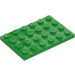LEGO Bright Green Plate 4 x 6 (3032)