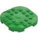 LEGO Verde brillante Piastra 6 x 6 x 0.7 Rotondo Semicircle (66789)