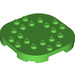 LEGO Fel groen Plaat 6 x 6 x 0.7 Ronde Semicircle (66789)