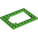 LEGO Bright Green Plate 6 x 8 Trap Door Frame Flush Pin Holders (92107)