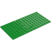 LEGO Bright Green Plate 8 x 16 (92438)