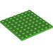 LEGO Fel groen Plaat 8 x 8 (41539 / 42534)