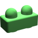 LEGO Leuchtend grün Primo Backstein 1 x 2 (31001)