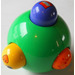 LEGO Bright Green Primo Rattle Ball with sliding knobs