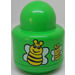 LEGO Leuchtendes Grün Primo Rund Rattle 1 x 1 Stein mit 4 bees (2 groups von 2 bees) (31005 / 75592)