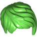 LEGO Bright Green Short Tousled Hair Swept Left (37823)