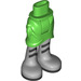 LEGO Leuchtend grün Skirt mit Seite Wrinkles mit Grau boots (11407)