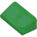 LEGO Bright Green Slope 1 x 2 (31°) with Green Circles (85984)