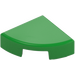 LEGO Bright Green Tile 1 x 1 Quarter Circle (25269)