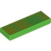 LEGO Verde brillante Plana 1 x 3 con Gold sections (63864 / 69921)