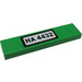 LEGO Bright Green Tile 1 x 4 with &quot;HA 4432&quot; Sticker (2431 / 91143)