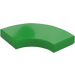 LEGO Fel groen Tegel 2 x 2 Gebogen Hoek (27925)