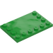 LEGO Bright Green Tile 4 x 6 with Studs on 3 Edges (6180)