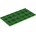 LEGO Leuchtend grün Fliese 8 x 16 mit Football pitch Center mit Unterrohren, strukturierter Oberseite (82471 / 90498)