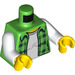 LEGO Bright Green Transport Driver Torso With Brigh Plaid Shirt (973 / 76382)