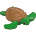 LEGO Fel groen Schildpad (Klein) met Medium Vleeskleur Shell (67040 / 104101)