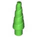 LEGO Leuchtend grün Unicorn Horn mit Spiral (34078 / 89522)