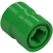 LEGO Fel groen Wiel Rand Ø8.1 x 9mm (Gekerfd gat, verstevigde achterkant) (74967)