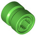 LEGO Leuchtend grün Rad Felge Ø8.1 x 9mm (Gekerbtes Loch, verstärkter Rücken) (74967)