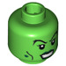 LEGO Bright Green Witch Head (Safety Stud) (15056 / 91310)