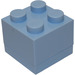 LEGO Bright Light Blue 2 x 2 Mini Storage Brick (4011)