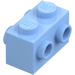 LEGO Bright Light Blue Brick 1 x 2 with Studs on Opposite Sides (52107)