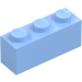 LEGO Bright Light Blue Brick 1 x 3 (3622)