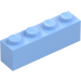 LEGO Bright Light Blue Brick 1 x 4 (3010)
