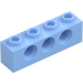 LEGO Bright Light Blue Brick 1 x 4 with Holes (3701)