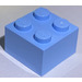 LEGO Helder Lichtblauw Steen 2 x 2 (3003 / 6223)