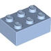 LEGO Bleu clair brillant Brique 2 x 3 (3002)
