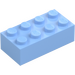 LEGO Bright Light Blue Brick 2 x 4 (3001 / 72841)