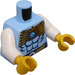 LEGO Azul claro brillante Chima Torso Assembly (76382 / 88585)