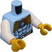 LEGO Helder Lichtblauw Chima Torso Assembly (76382 / 88585)