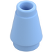 LEGO Bright Light Blue Cone 1 x 1 with Top Groove (4589)
