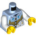 LEGO Bright Light Blue Discowboy Minifig Torso (973 / 76382)