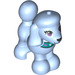 LEGO Helles Hellblau Hund - Poodle mit Purple Augen (78471 / 78474)