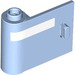 LEGO Bright Light Blue Door 1 x 3 x 2 Left with White stripe with Hollow Hinge (39623 / 106232)