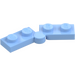 LEGO Bright Light Blue Hinge Plate 1 x 4 Swivel Assembly (1927 / 19954)