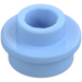 LEGO Bright Light Blue Plate 1 x 1 Round with Open Stud (28626 / 85861)